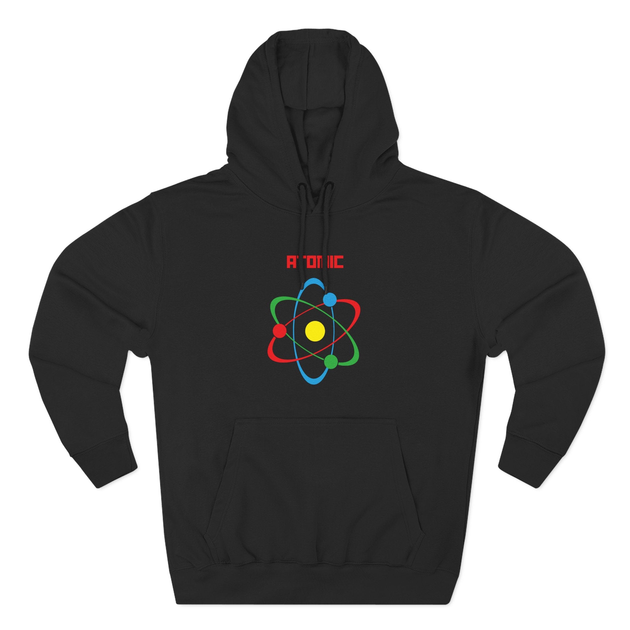 Atomic Science Fleece Hoodie - Perfect for Science Lovers, Gifts for Students, Casual Wear, STEM Events, Nerdy Fashion
