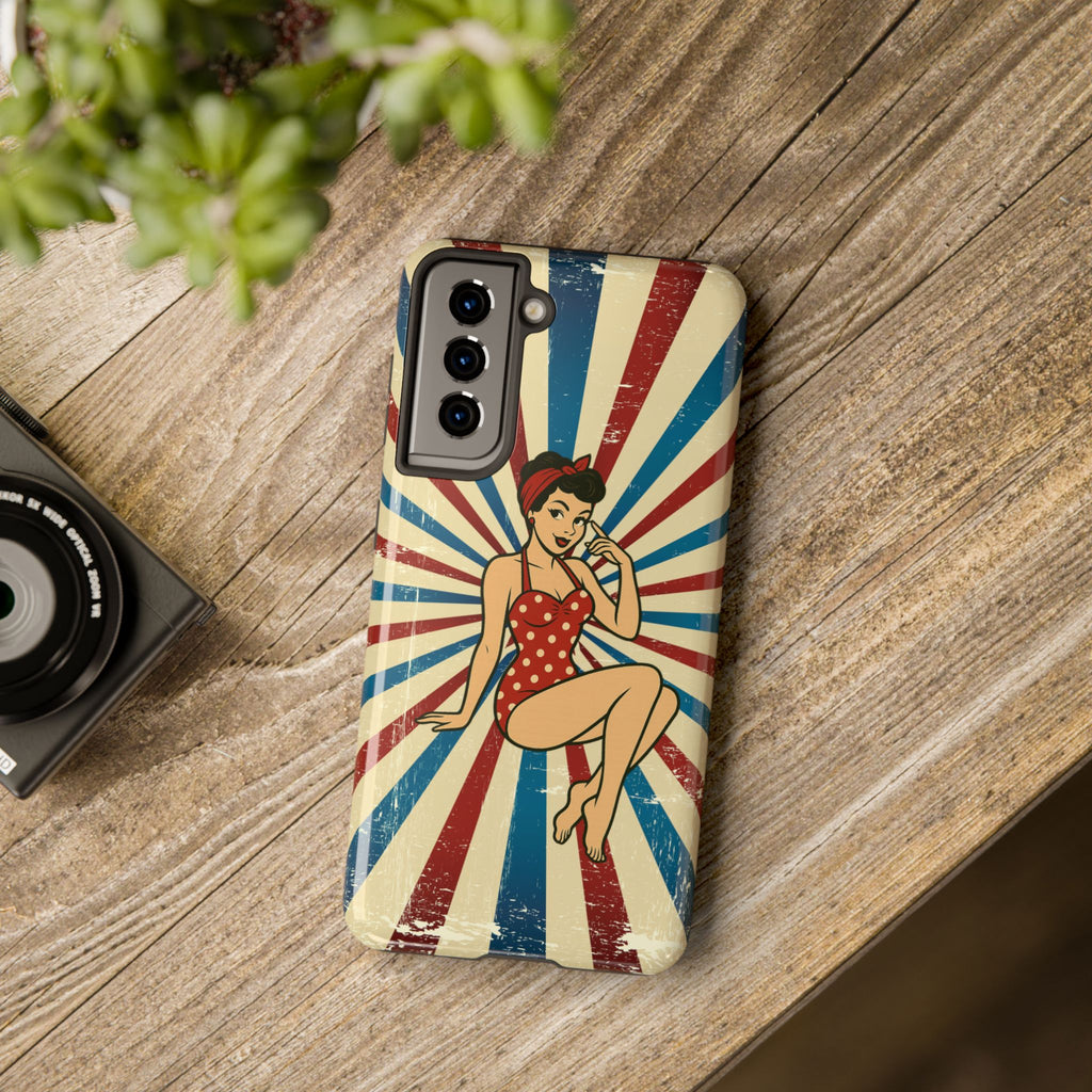 Atomic Pin-Up Tough Phone Case