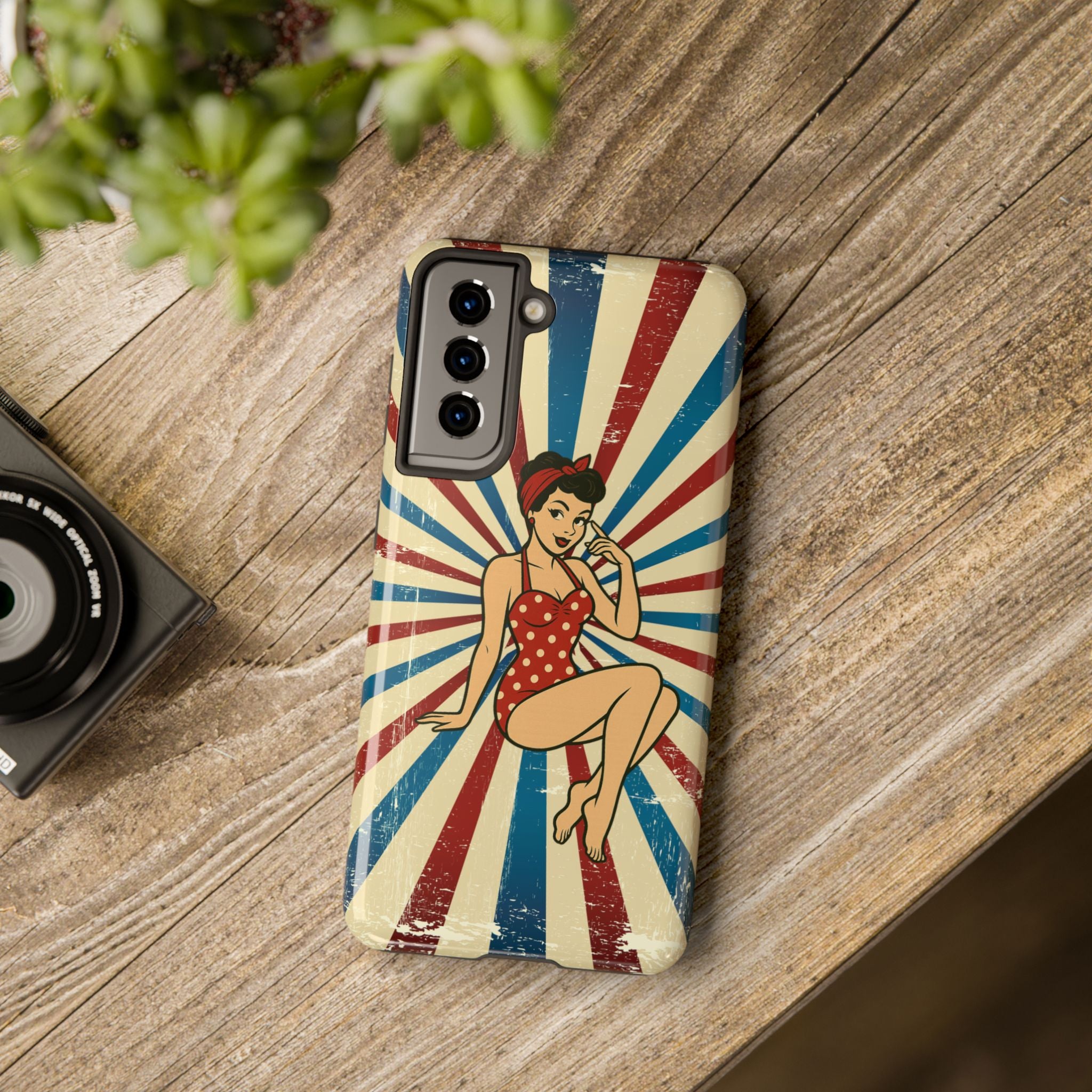 Atomic Pin-Up Tough Phone Case