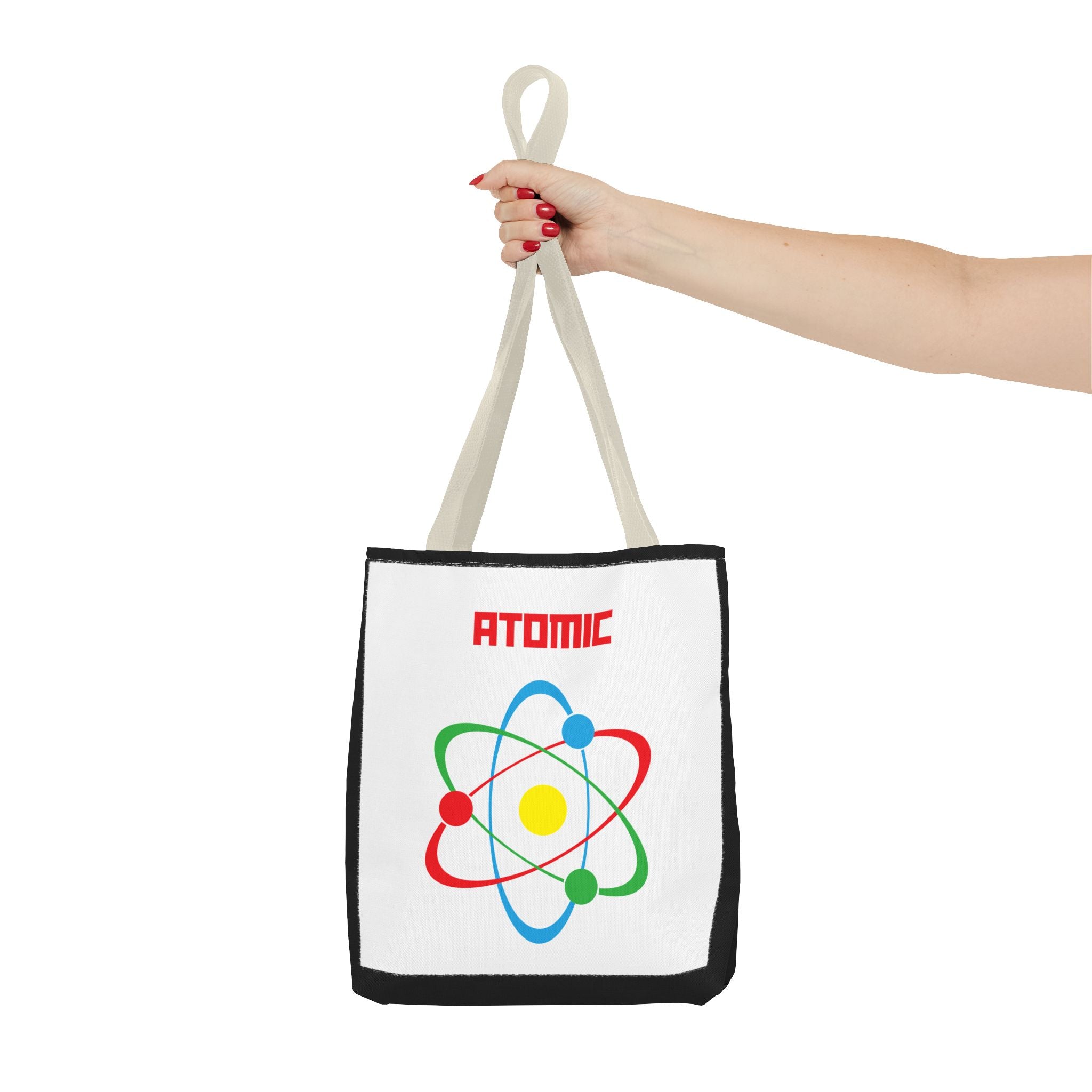 Atomic Science Tote Bag, Science Lover Gift, Educational Tote, Chemistry Bag, College Essentials, Eco-Friendly Shopping