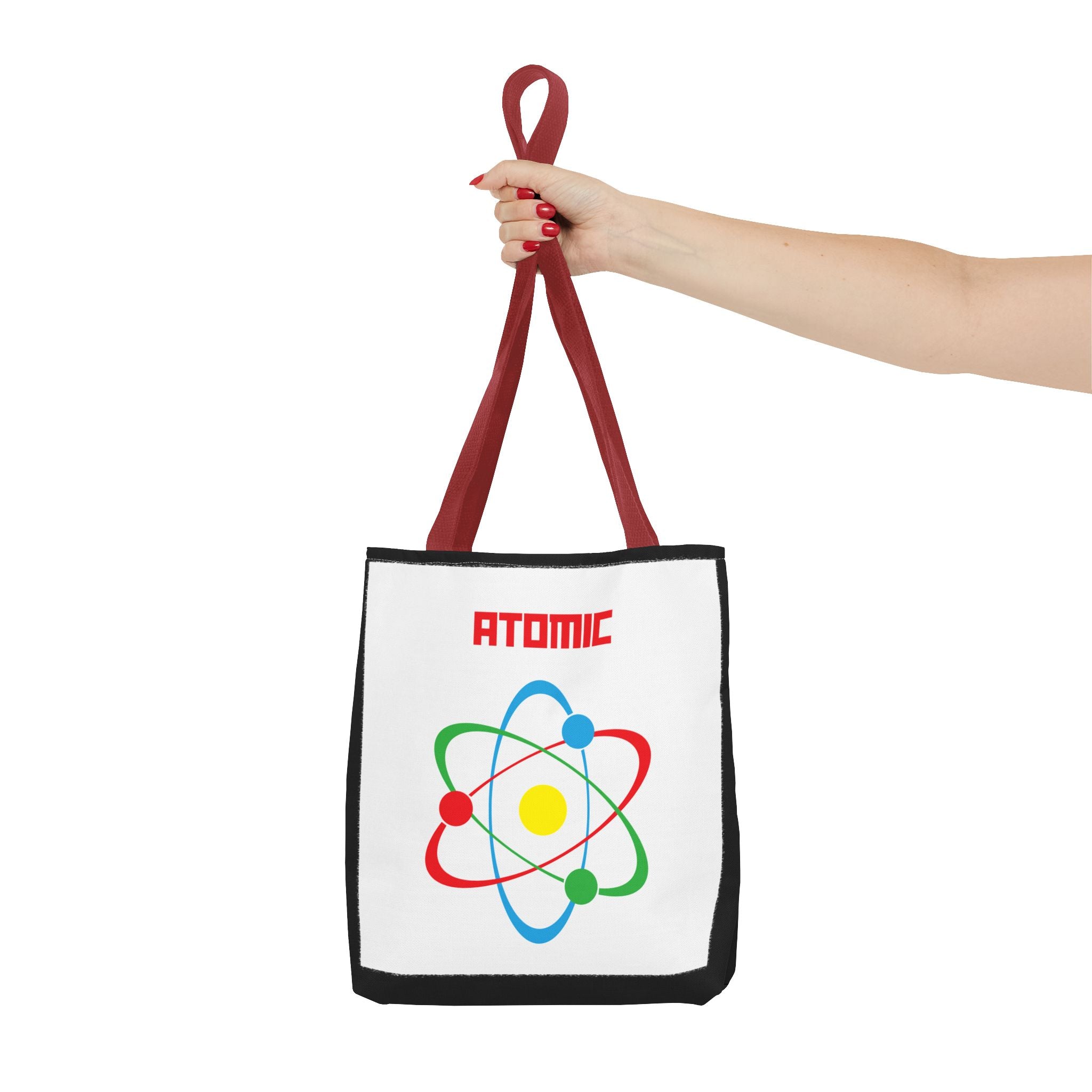 Atomic Science Tote Bag, Science Lover Gift, Educational Tote, Chemistry Bag, College Essentials, Eco-Friendly Shopping