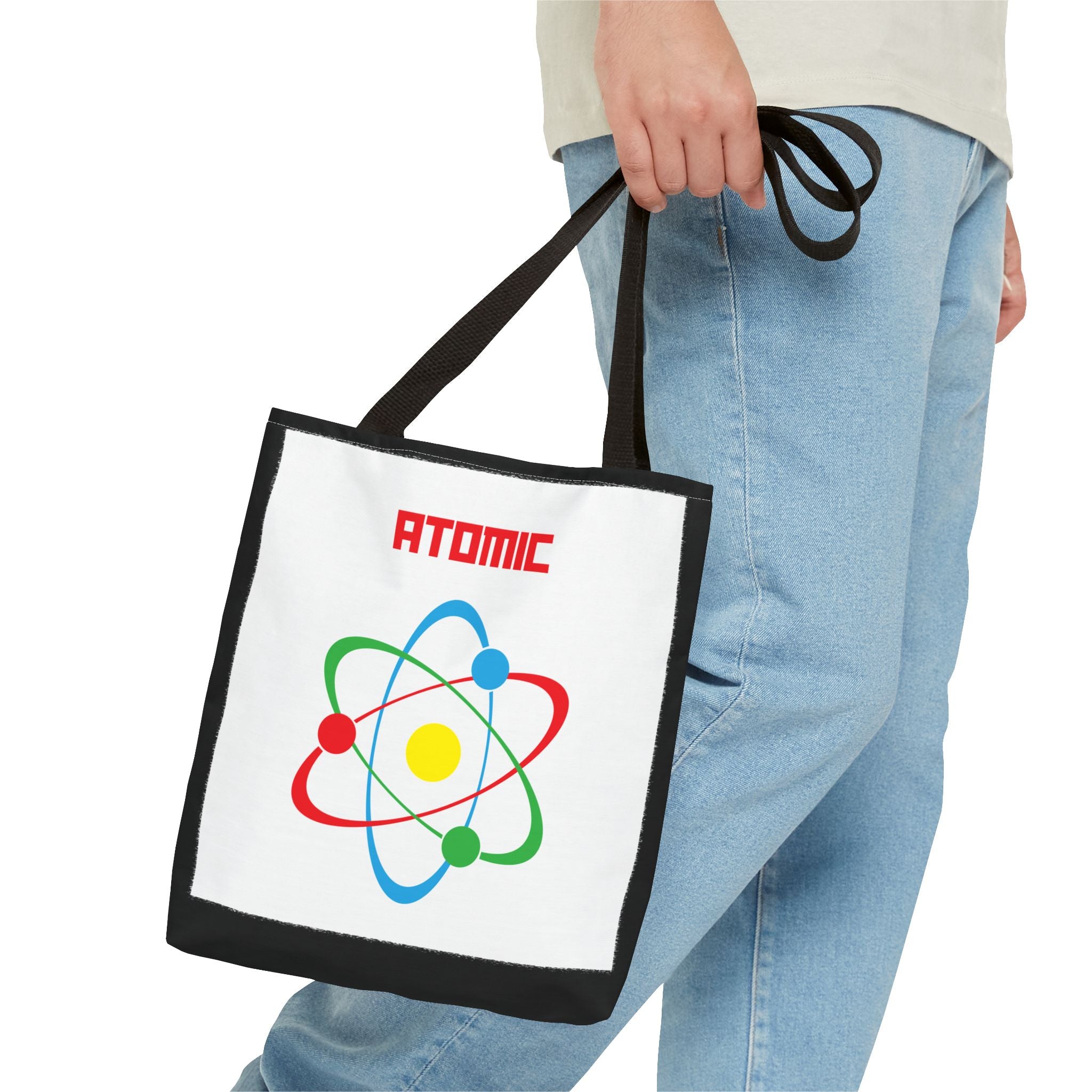 Atomic Science Tote Bag, Science Lover Gift, Educational Tote, Chemistry Bag, College Essentials, Eco-Friendly Shopping