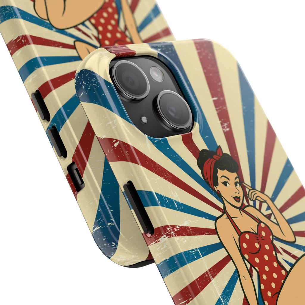 Atomic Pin-Up Tough Phone Case