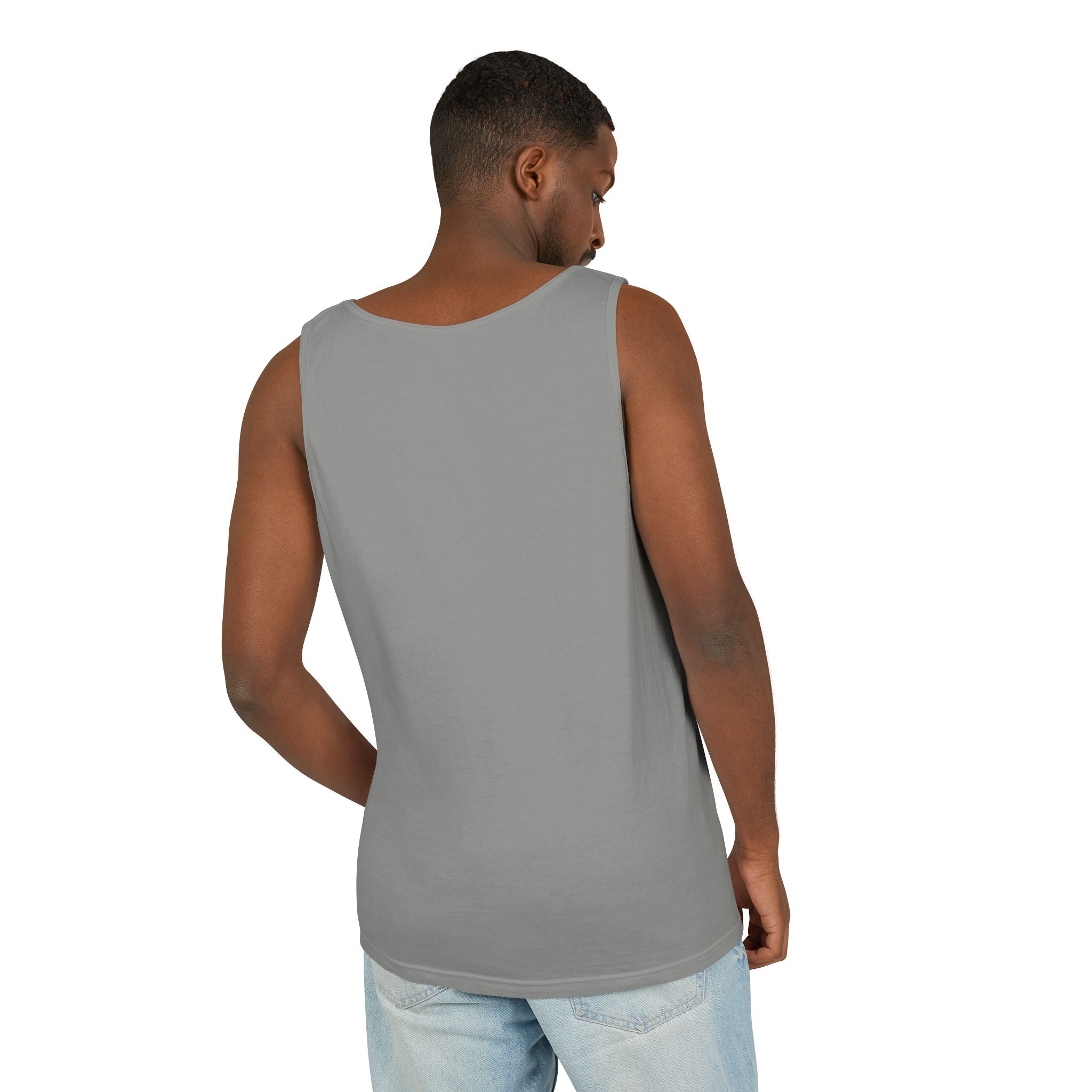 Atomic Soldier Graphic Tank Top, Casual Summer Wear, Military-Themed Apparel, Vintage Style Gift, Unisex Fashion