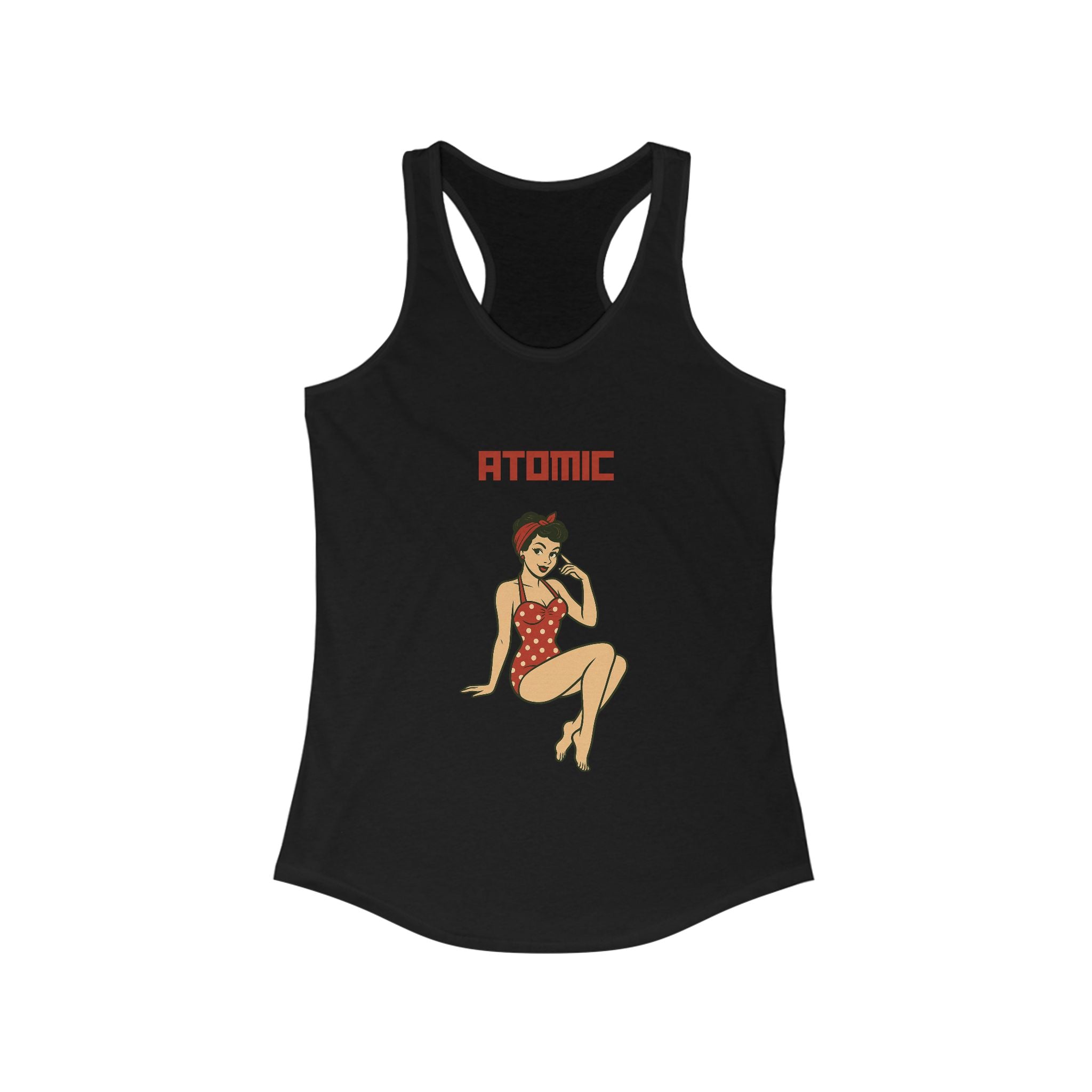Atomic Pin-Up Style Women's Tank Top - Vintage, Retro Gift, Summer Apparel, Beach Wear, Cute Casual Top
