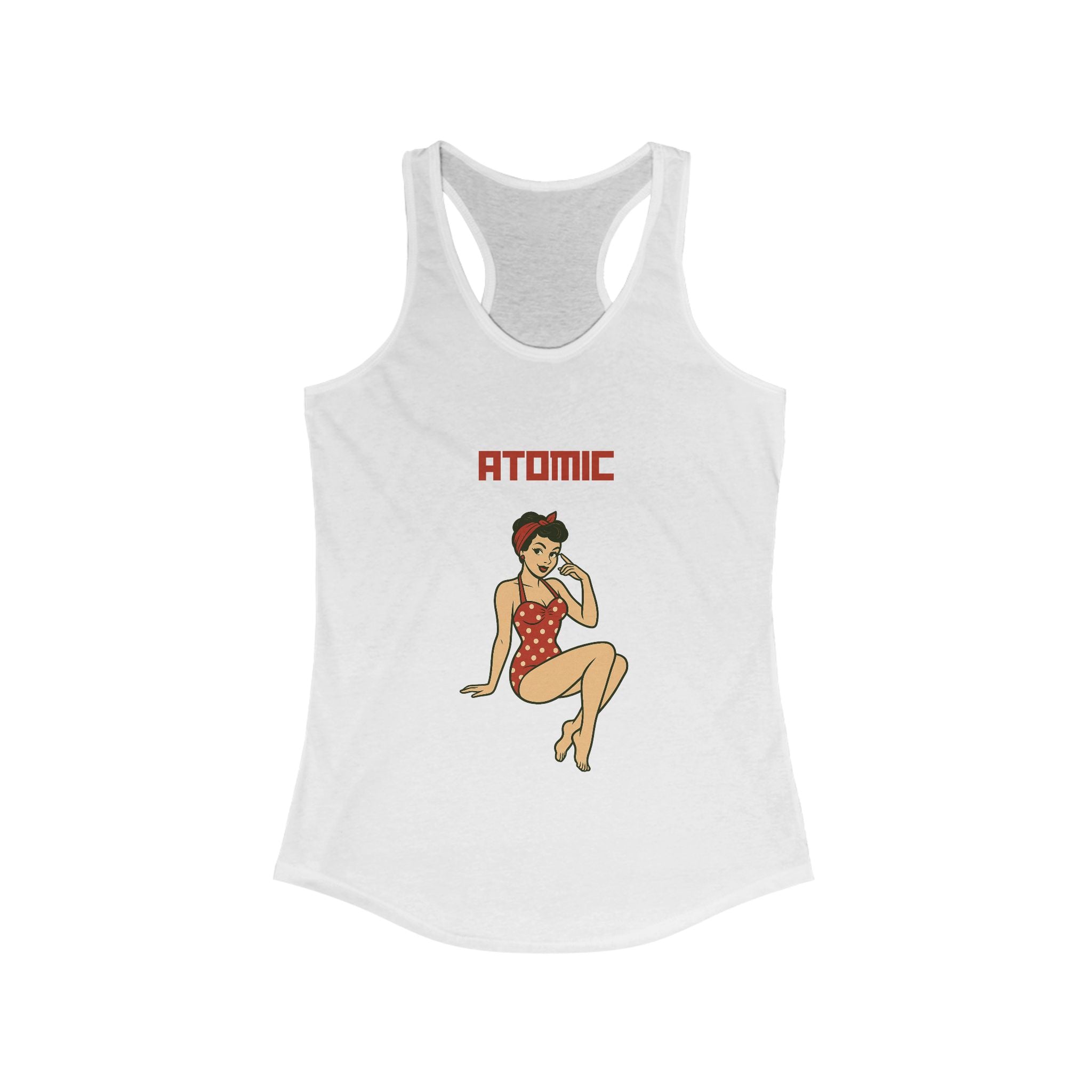 Atomic Pin-Up Style Women's Tank Top - Vintage, Retro Gift, Summer Apparel, Beach Wear, Cute Casual Top