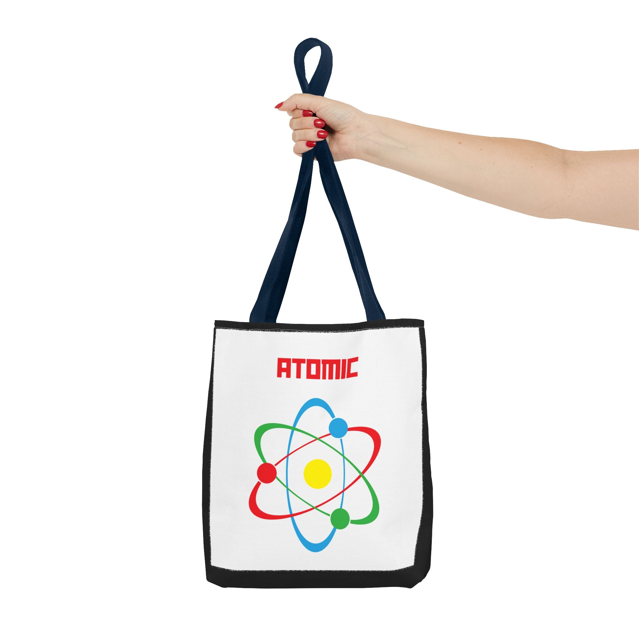 Atomic Science Tote Bag, Science Lover Gift, Educational Tote, Chemistry Bag, College Essentials, Eco-Friendly Shopping