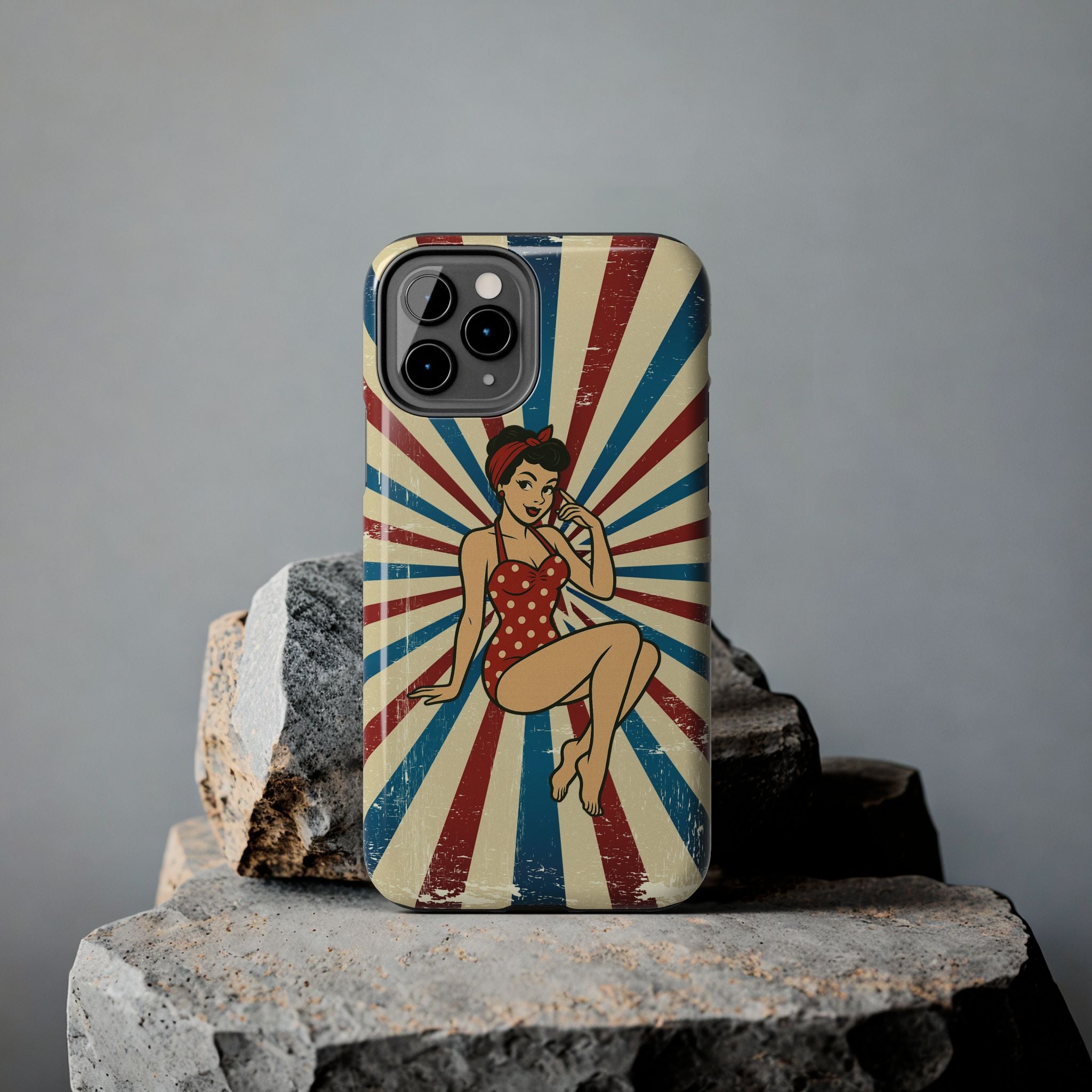Atomic Pin-Up Tough Phone Case