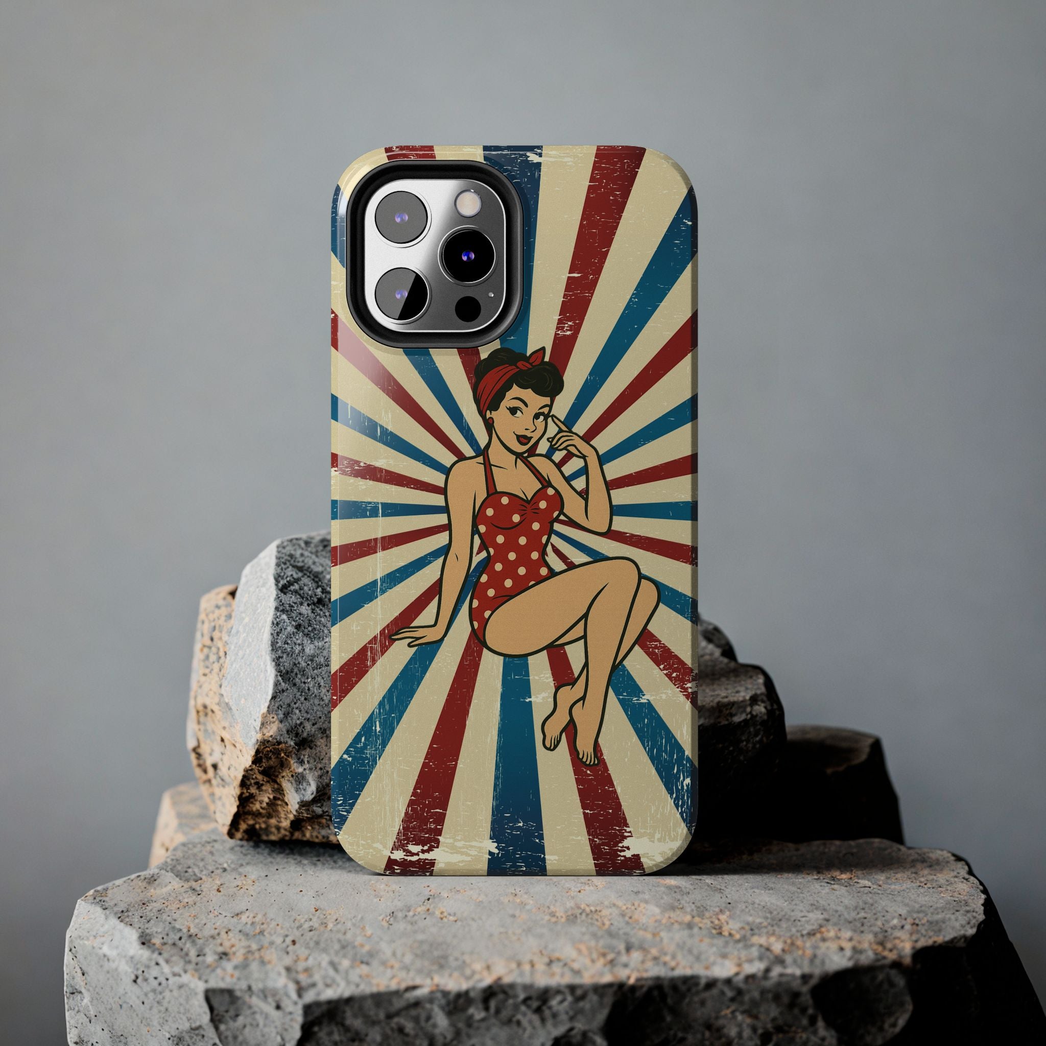 Atomic Pin-Up Tough Phone Case