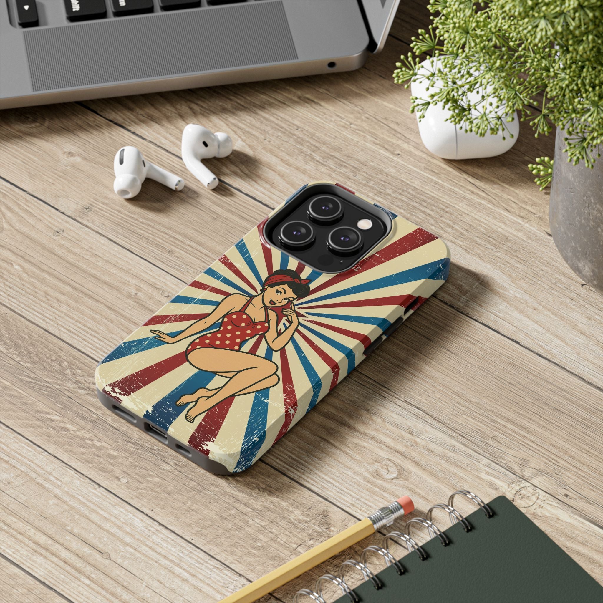 Atomic Pin-Up Tough Phone Case