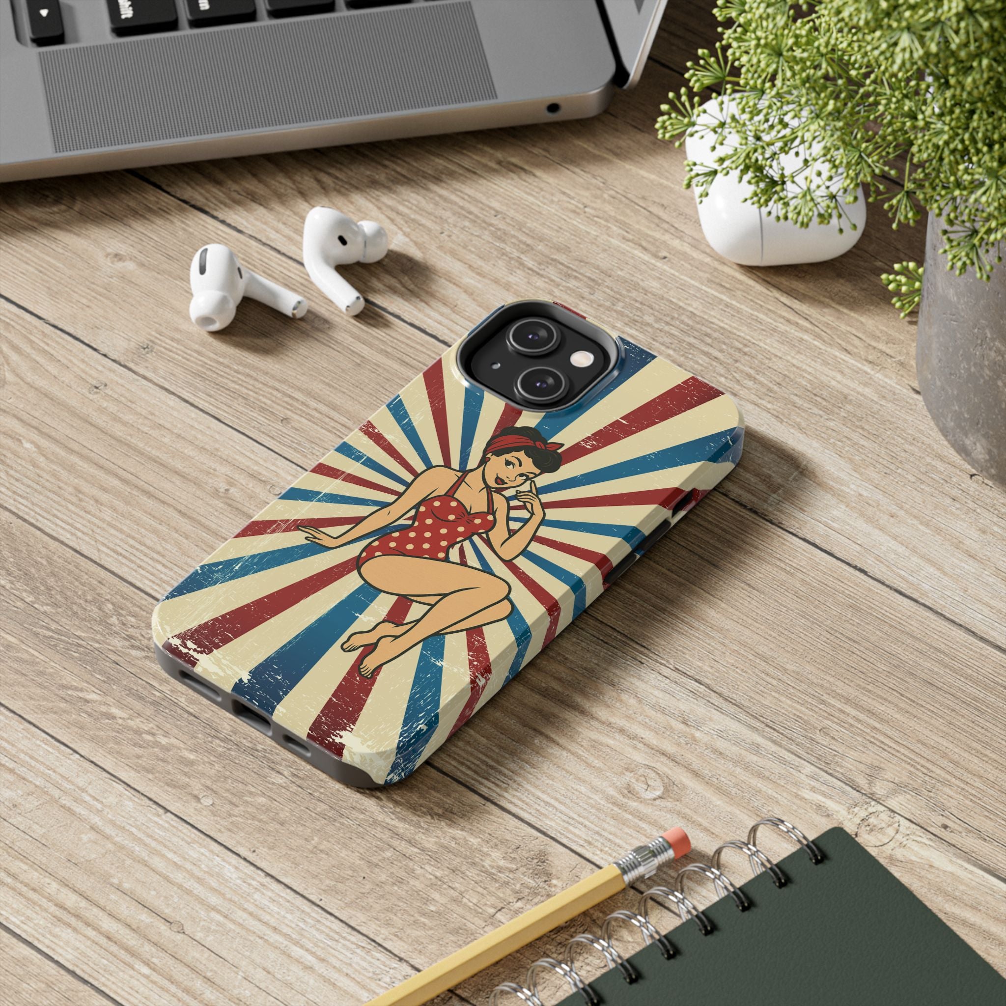 Atomic Pin-Up Tough Phone Case