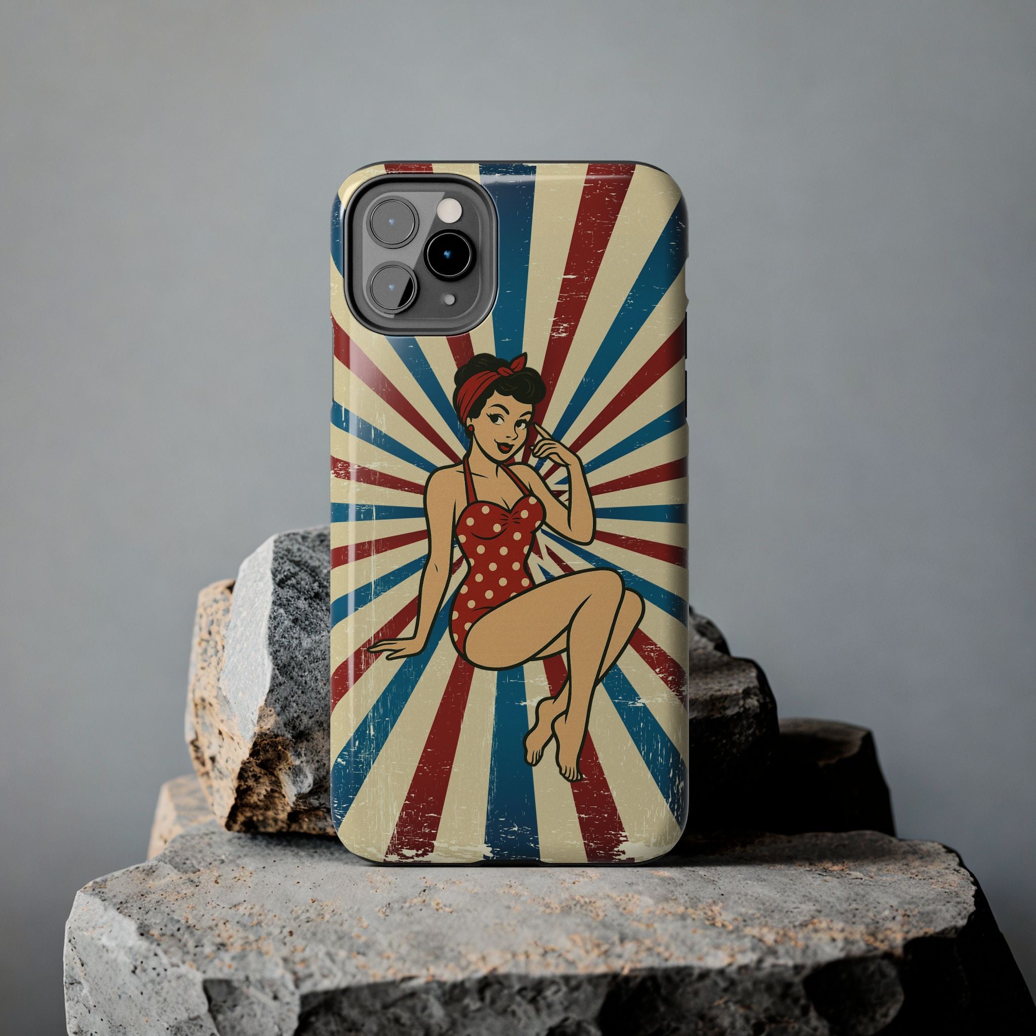 Atomic Pin-Up Tough Phone Case
