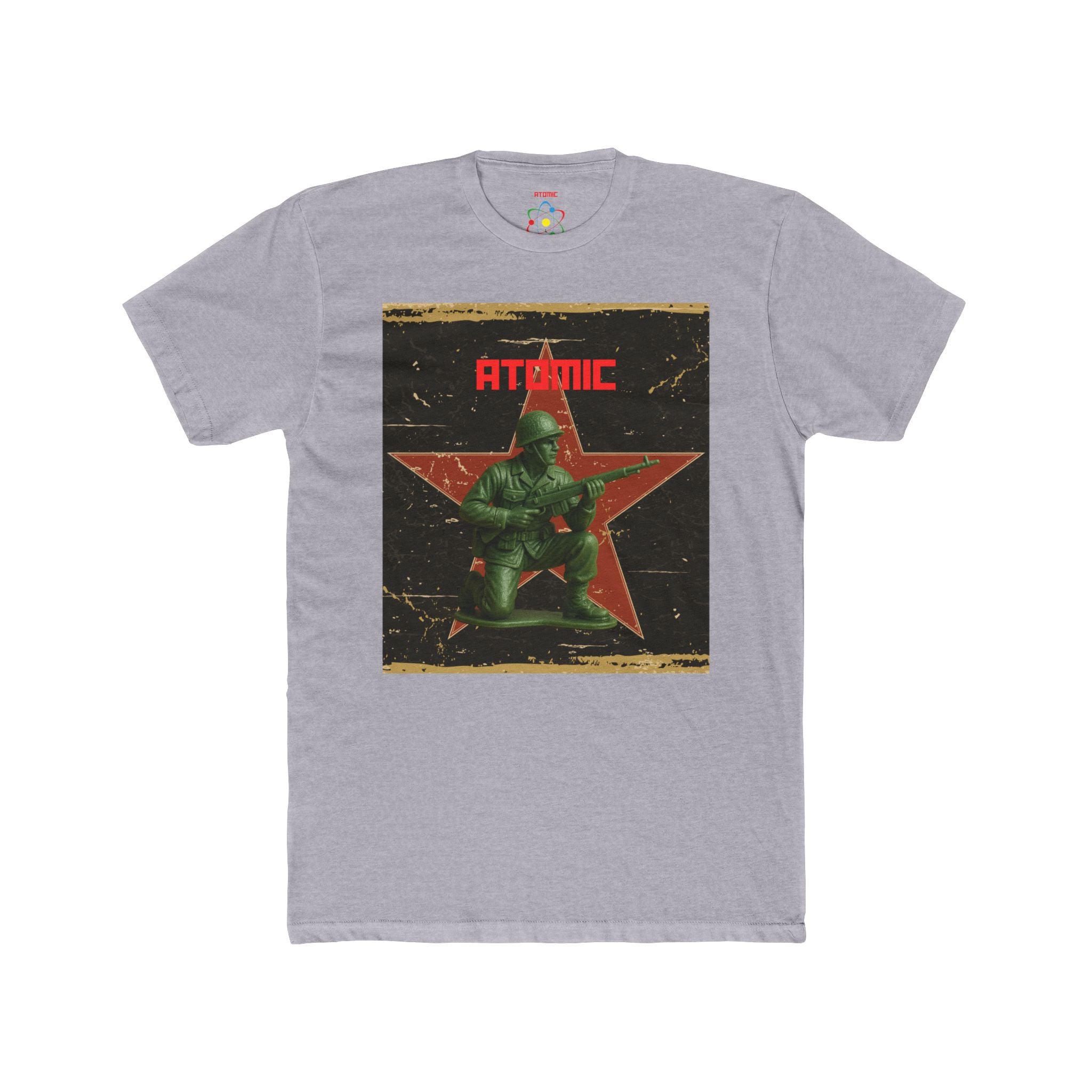 Atomic Soldier Graphic Tee - Unisex Cotton Shirt, Military Apparel, Gift for Gamers, Casual Wear, Birthday Present