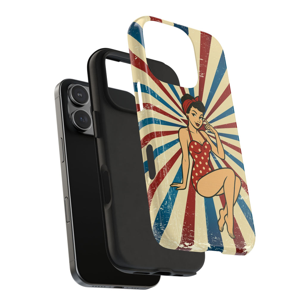 Atomic Pin-Up Tough Phone Case