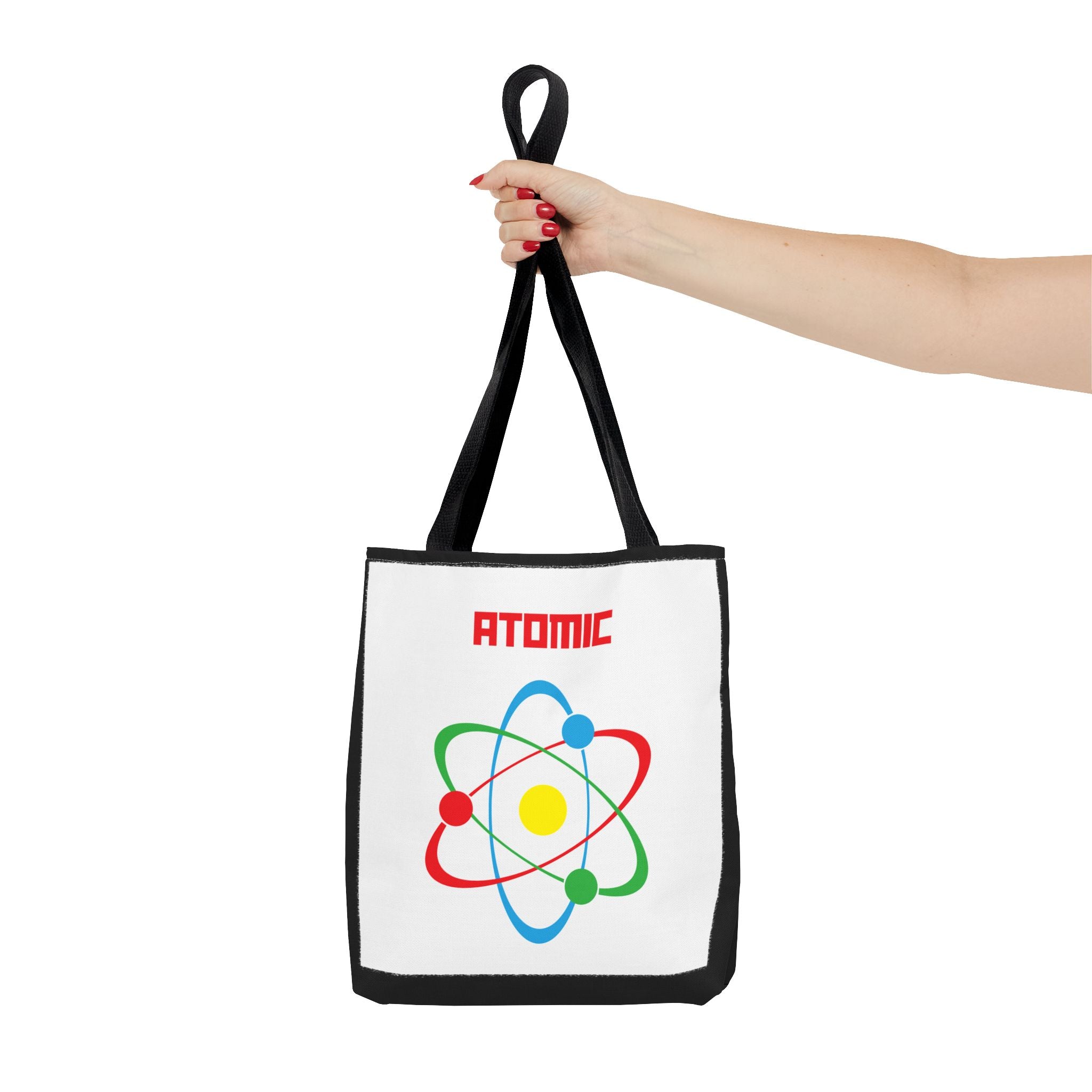 Atomic Science Tote Bag, Science Lover Gift, Educational Tote, Chemistry Bag, College Essentials, Eco-Friendly Shopping