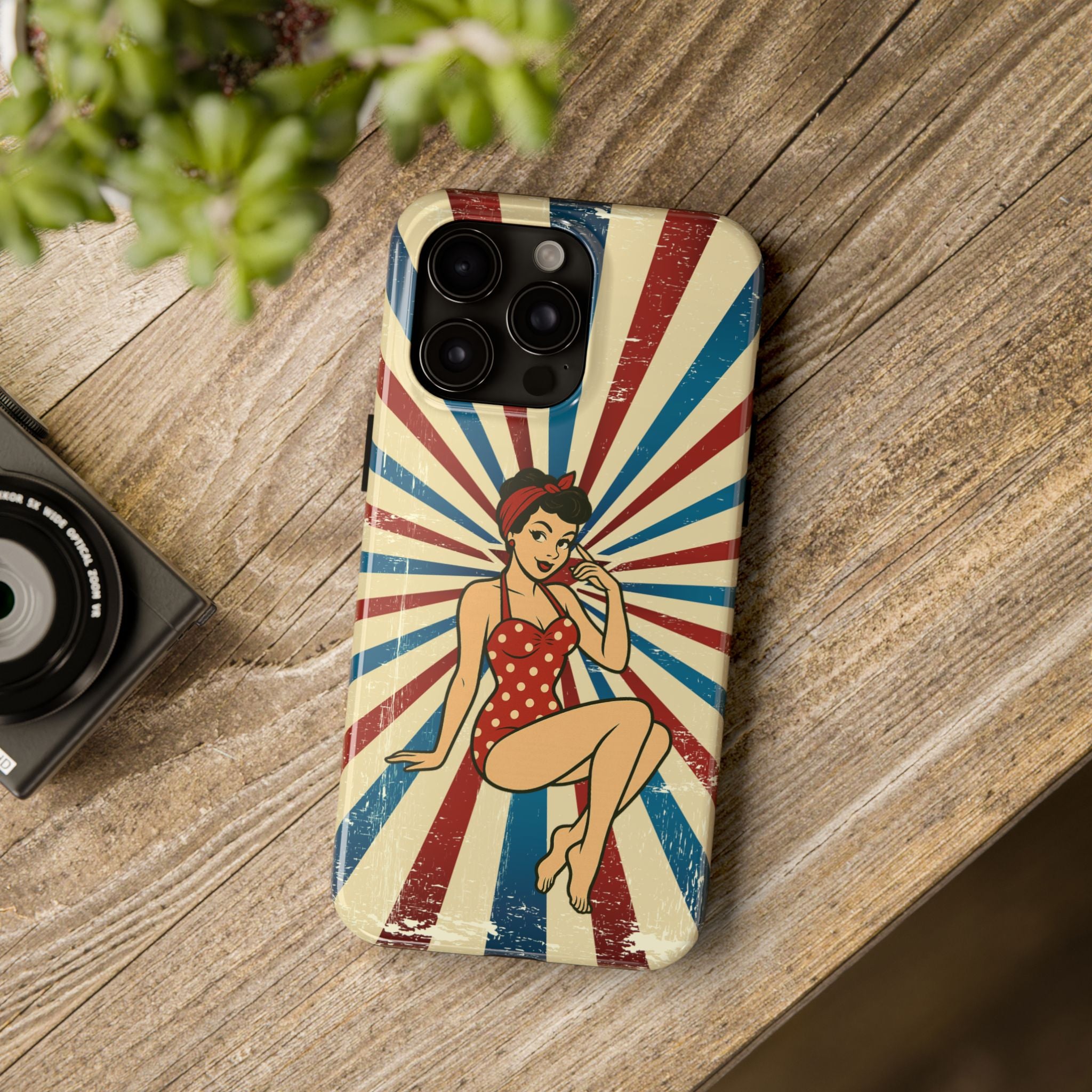 Atomic Pin-Up Tough Phone Case