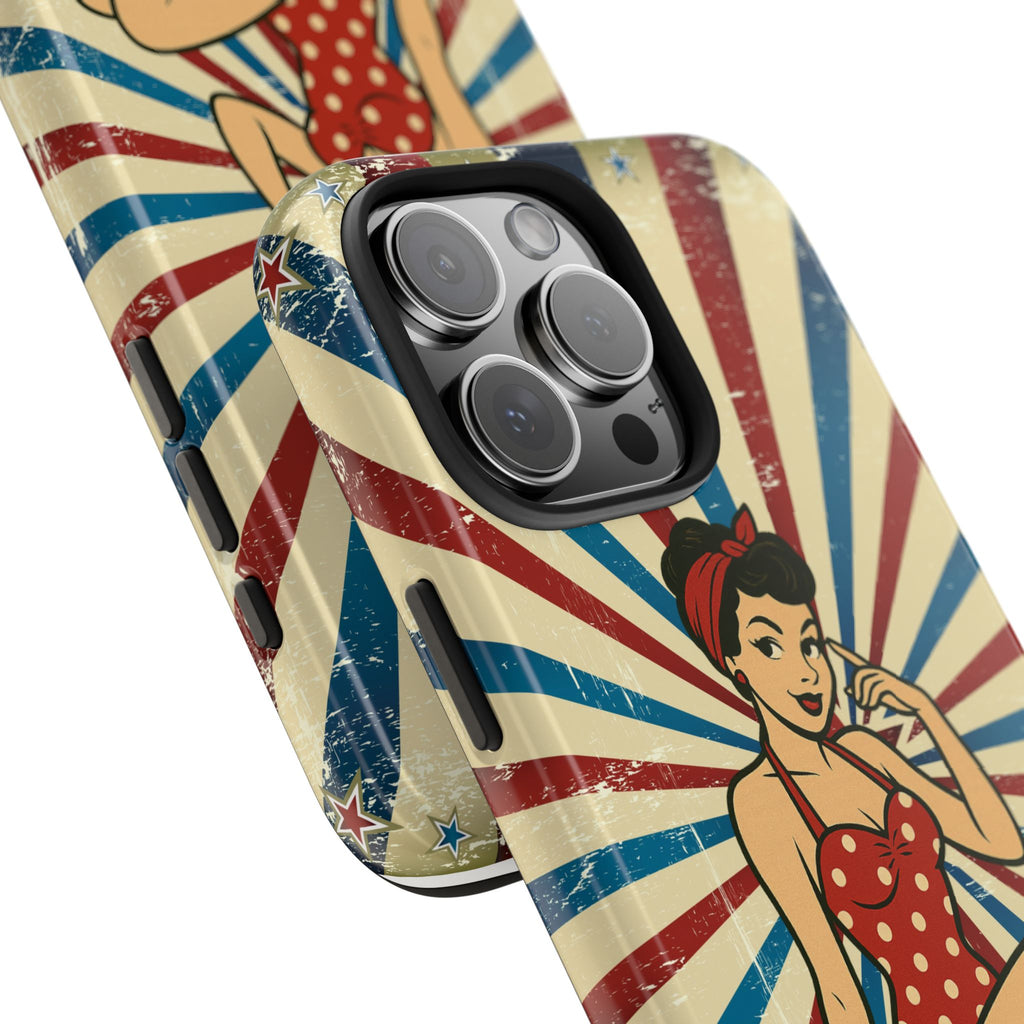 Atomic Pin-Up Tough Phone Case