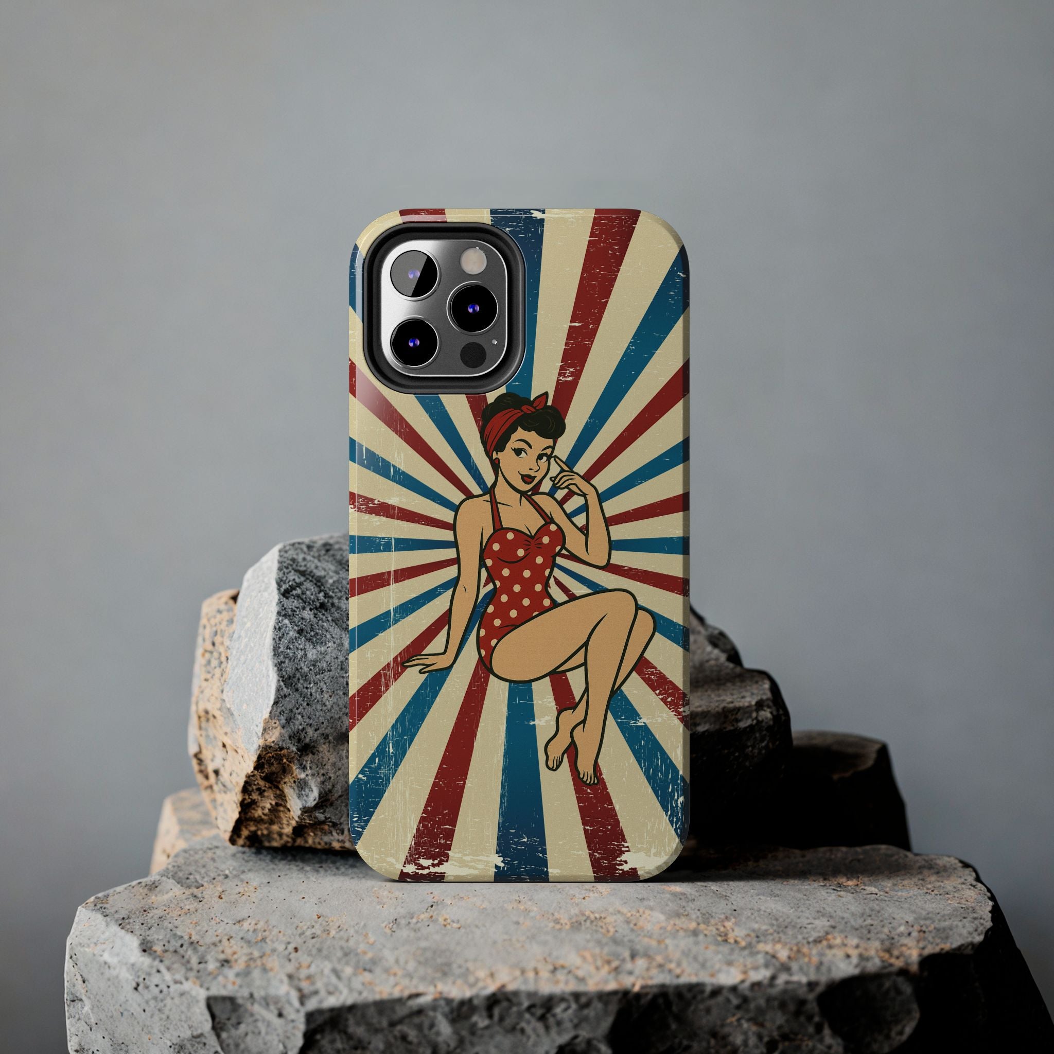 Atomic Pin-Up Tough Phone Case