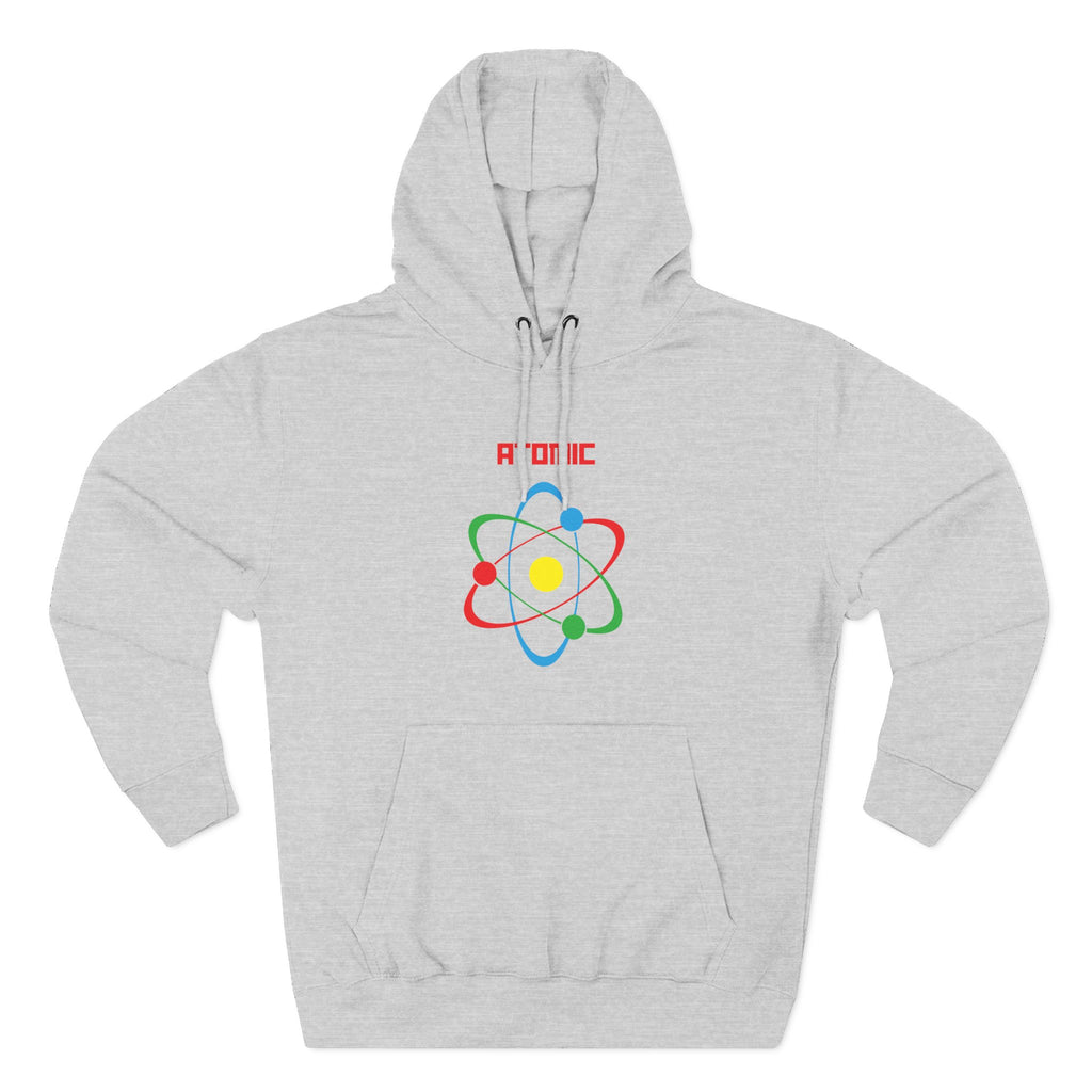 Atomic Science Fleece Hoodie - Perfect for Science Lovers, Gifts for Students, Casual Wear, STEM Events, Nerdy Fashion