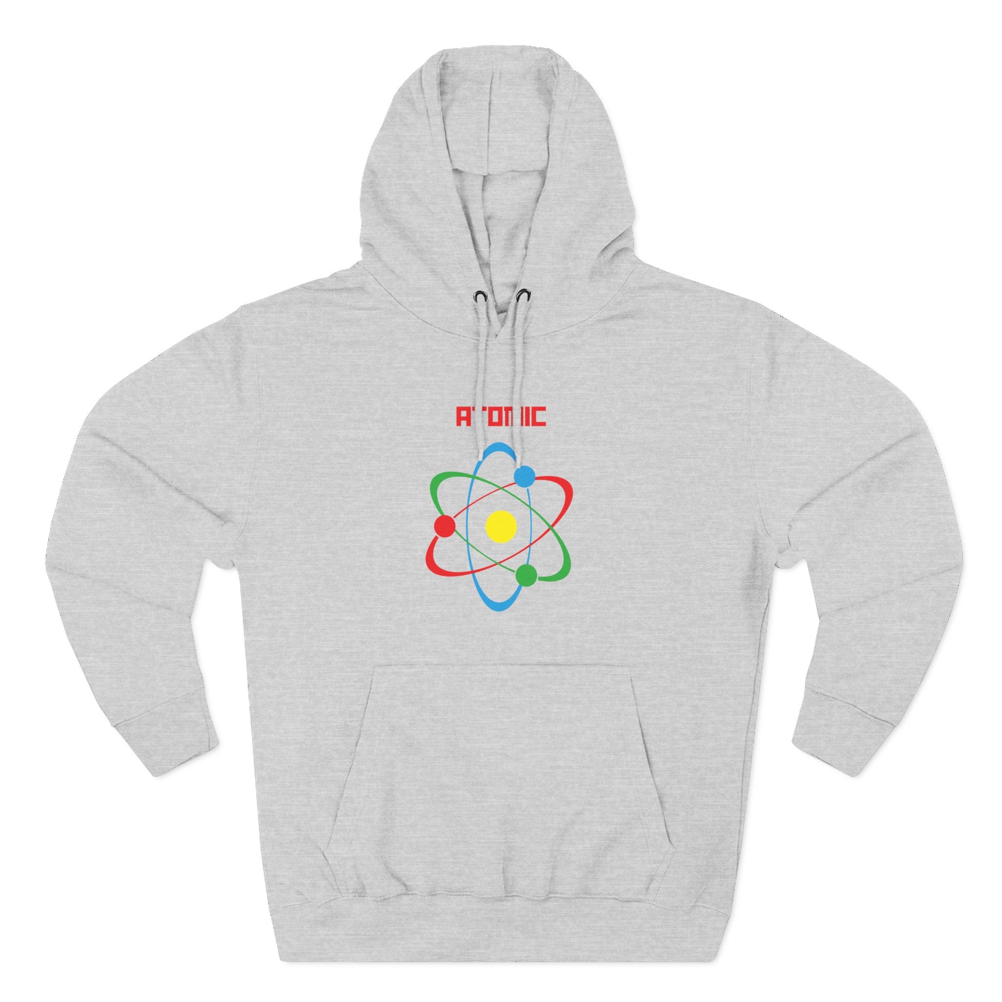 Atomic Science Fleece Hoodie - Perfect for Science Lovers, Gifts for Students, Casual Wear, STEM Events, Nerdy Fashion