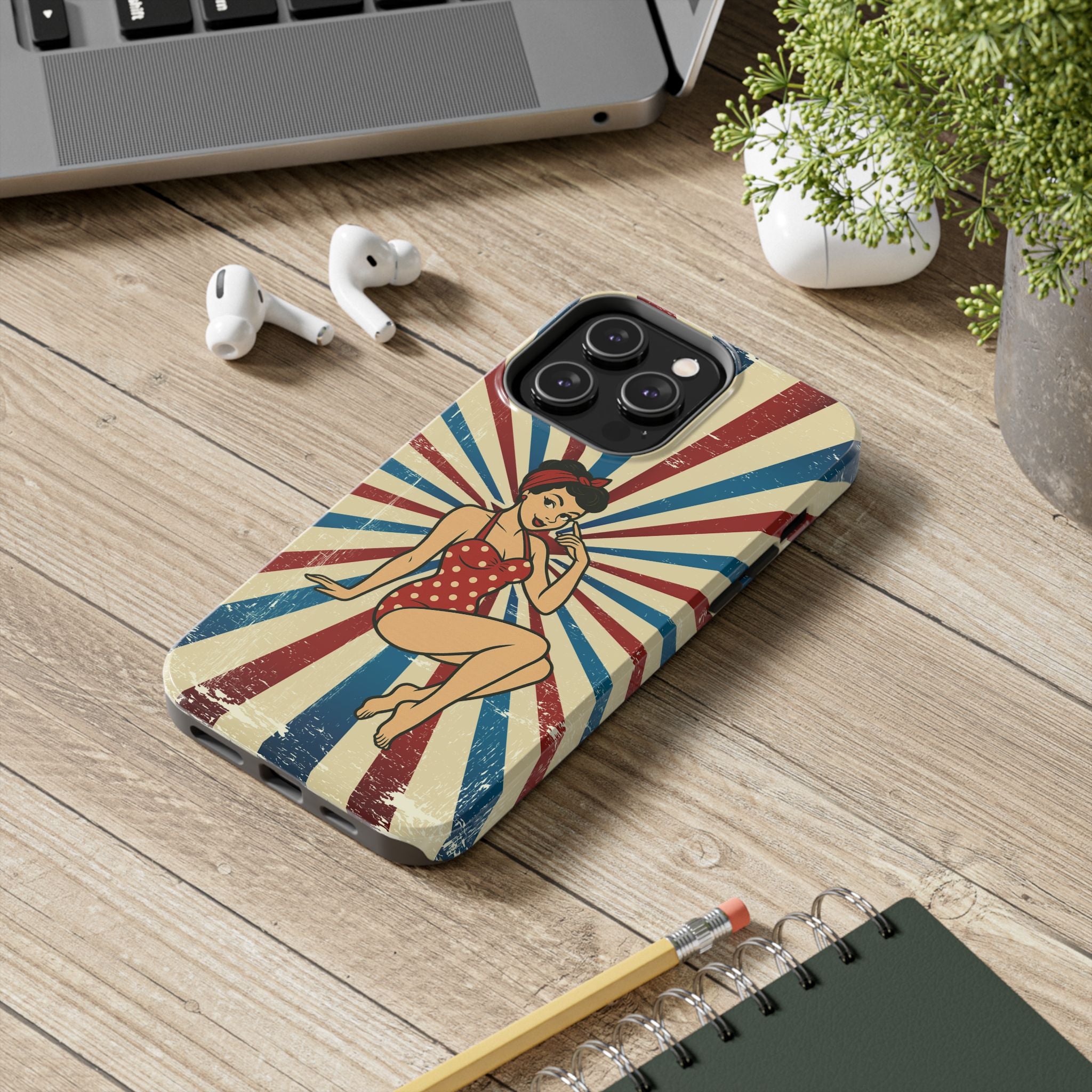 Atomic Pin-Up Tough Phone Case