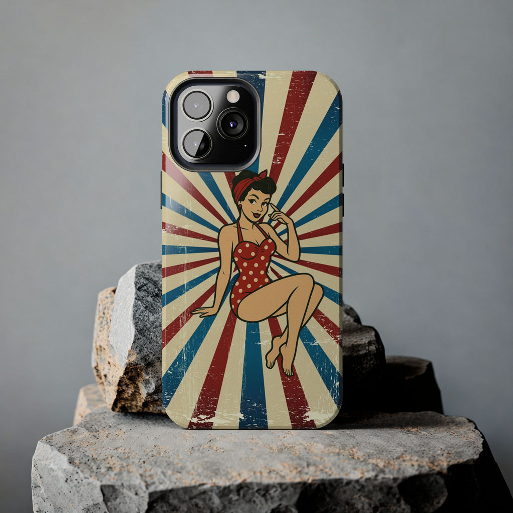 Atomic Pin-Up Tough Phone Case