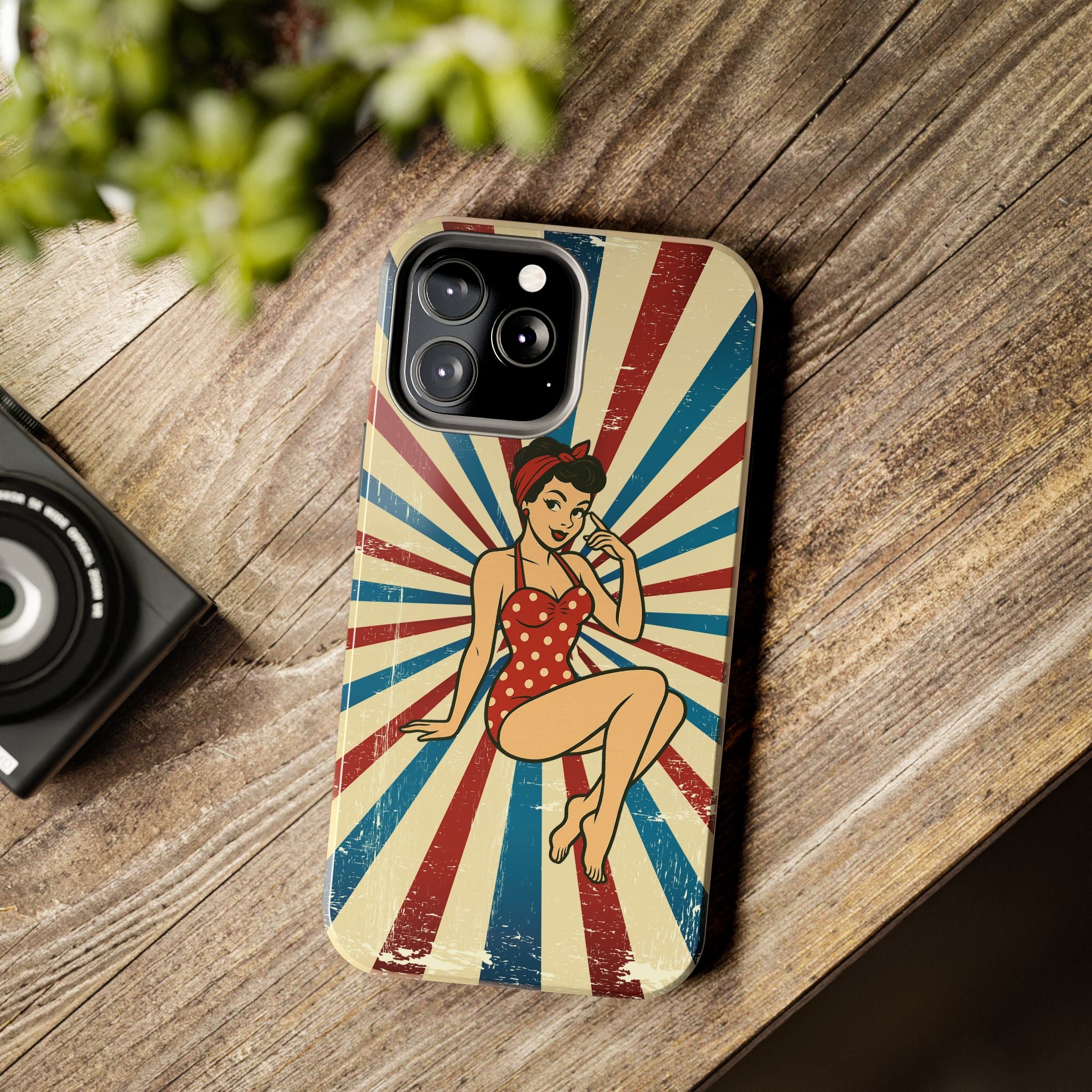 Atomic Pin-Up Tough Phone Case