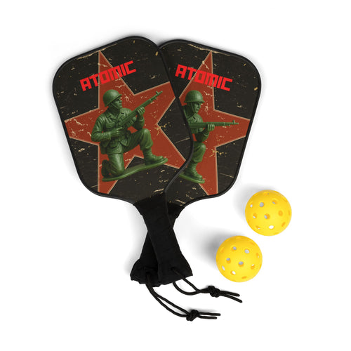 Atomic Pickleball Paddle Set, Fun Sports Gift, Outdoor Activity Kit, Pickleball Gear for Adults, Unique Sports Gifts, Birthday and Holiday