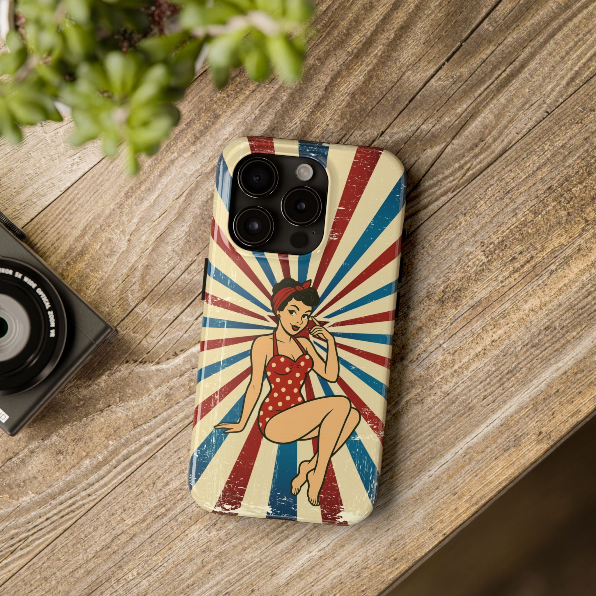 Atomic Pin-Up Tough Phone Case