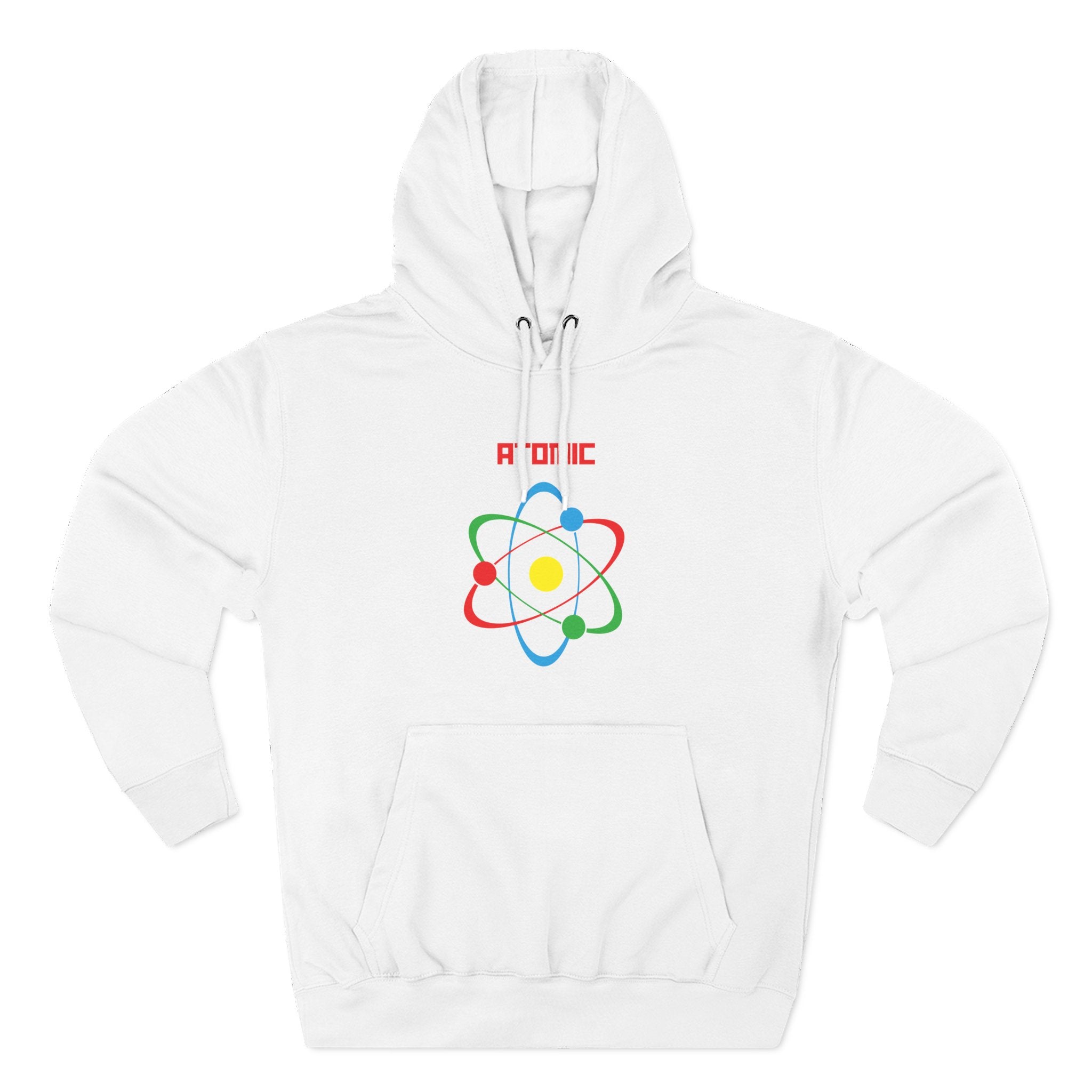 Atomic Science Fleece Hoodie - Perfect for Science Lovers, Gifts for Students, Casual Wear, STEM Events, Nerdy Fashion