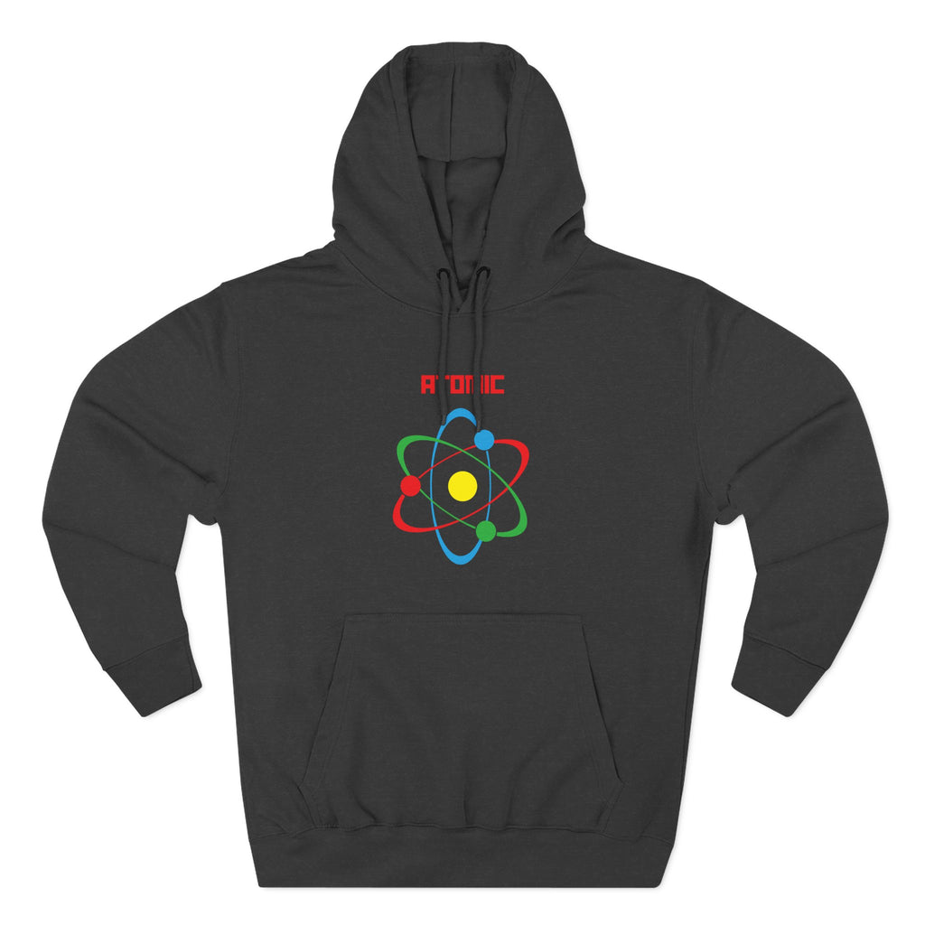 Atomic Science Fleece Hoodie - Perfect for Science Lovers, Gifts for Students, Casual Wear, STEM Events, Nerdy Fashion