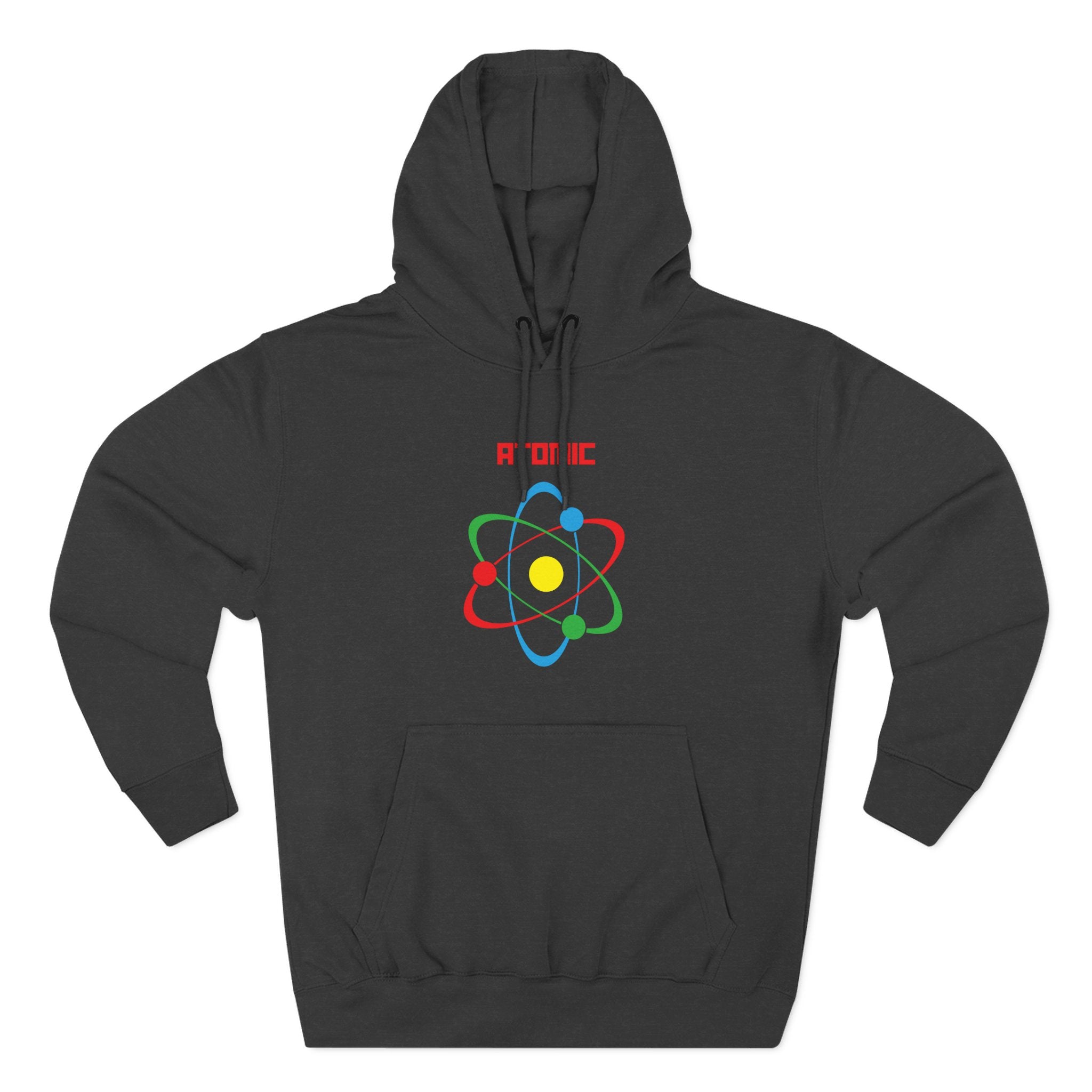 Atomic Science Fleece Hoodie - Perfect for Science Lovers, Gifts for Students, Casual Wear, STEM Events, Nerdy Fashion