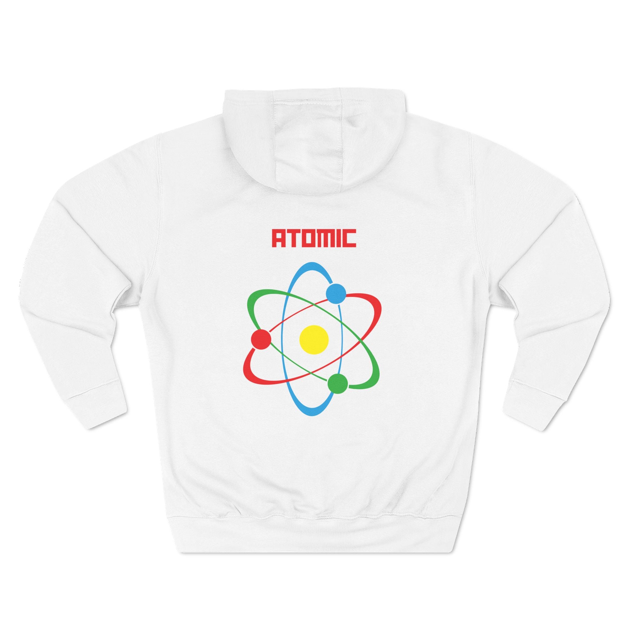 Atomic Science Fleece Hoodie - Perfect for Science Lovers, Gifts for Students, Casual Wear, STEM Events, Nerdy Fashion