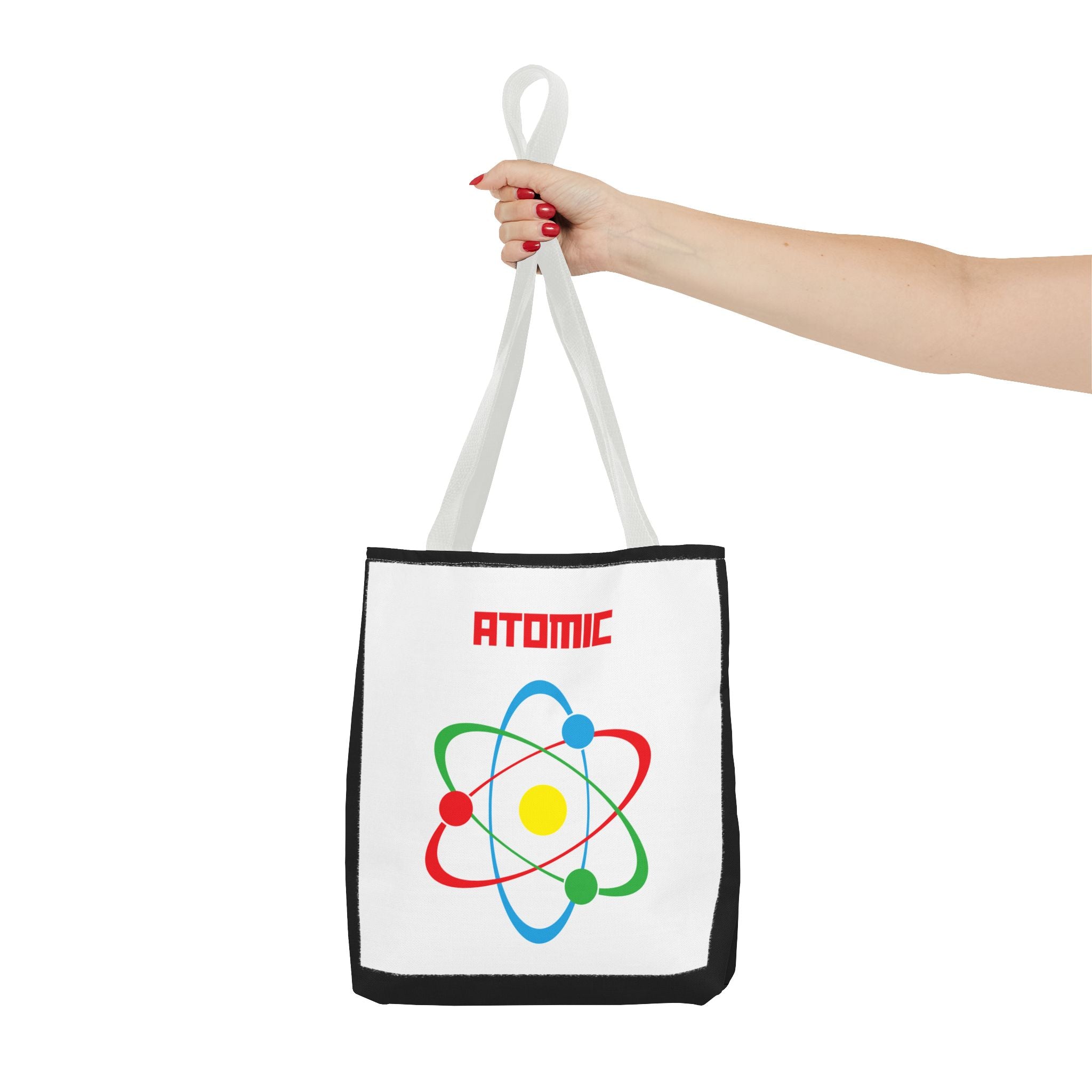 Atomic Science Tote Bag, Science Lover Gift, Educational Tote, Chemistry Bag, College Essentials, Eco-Friendly Shopping