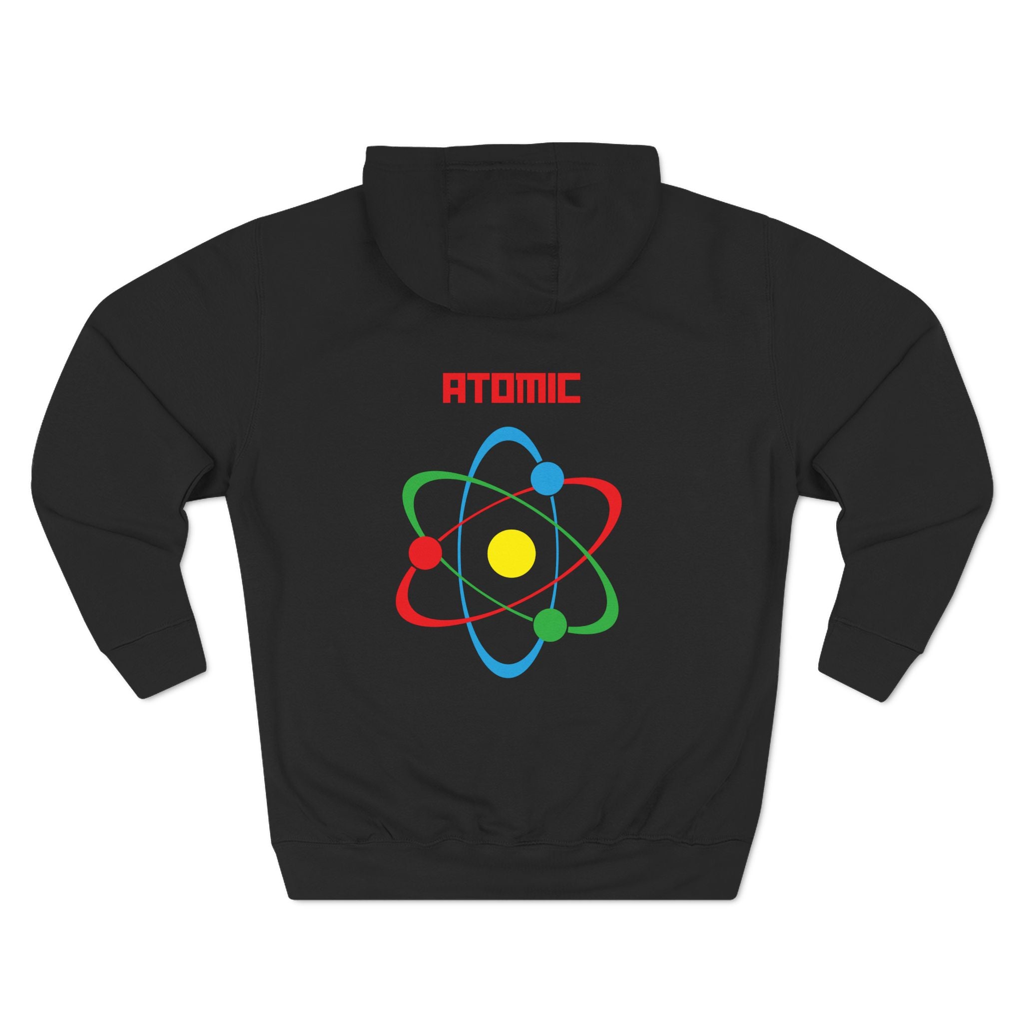 Atomic Science Fleece Hoodie - Perfect for Science Lovers, Gifts for Students, Casual Wear, STEM Events, Nerdy Fashion