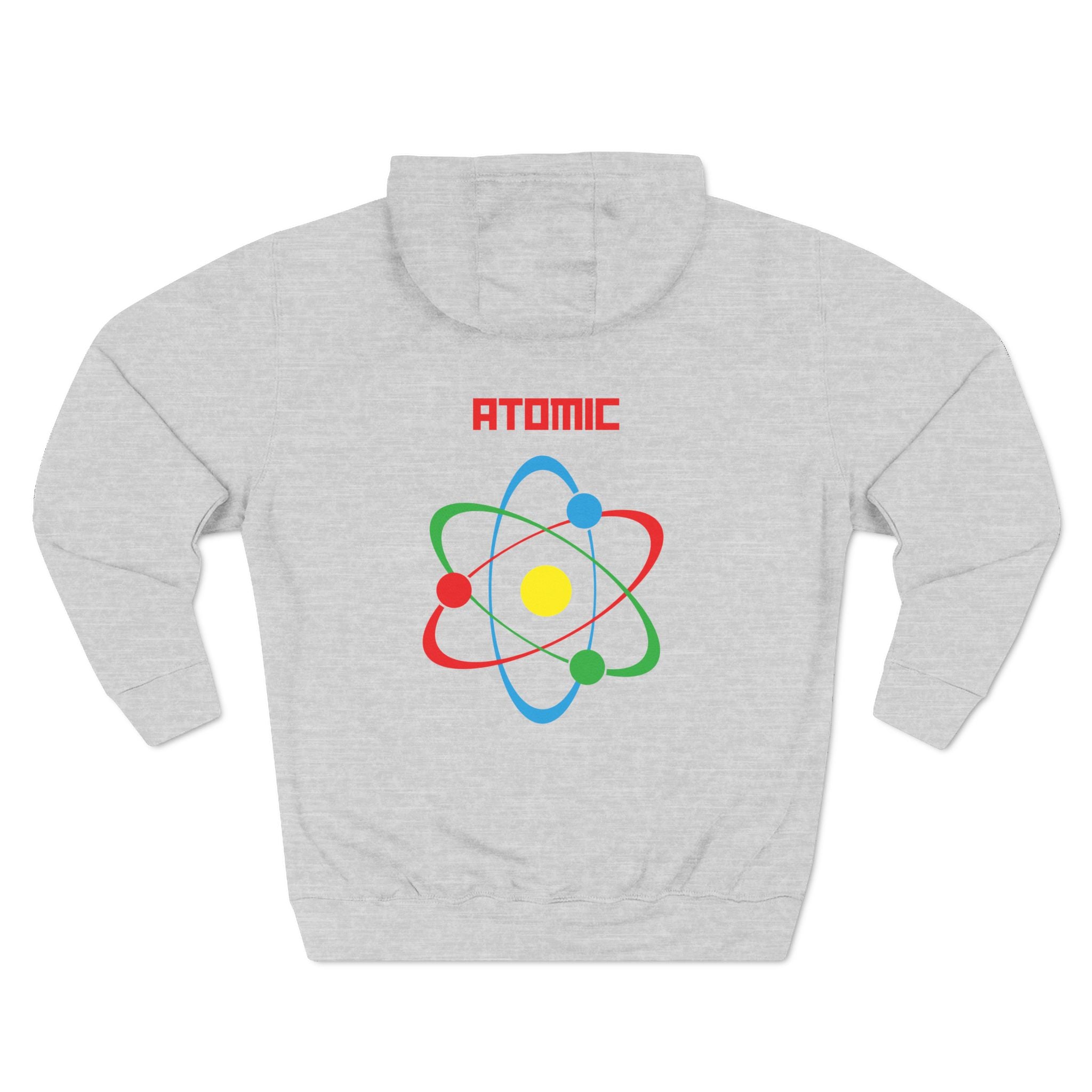 Atomic Science Fleece Hoodie - Perfect for Science Lovers, Gifts for Students, Casual Wear, STEM Events, Nerdy Fashion