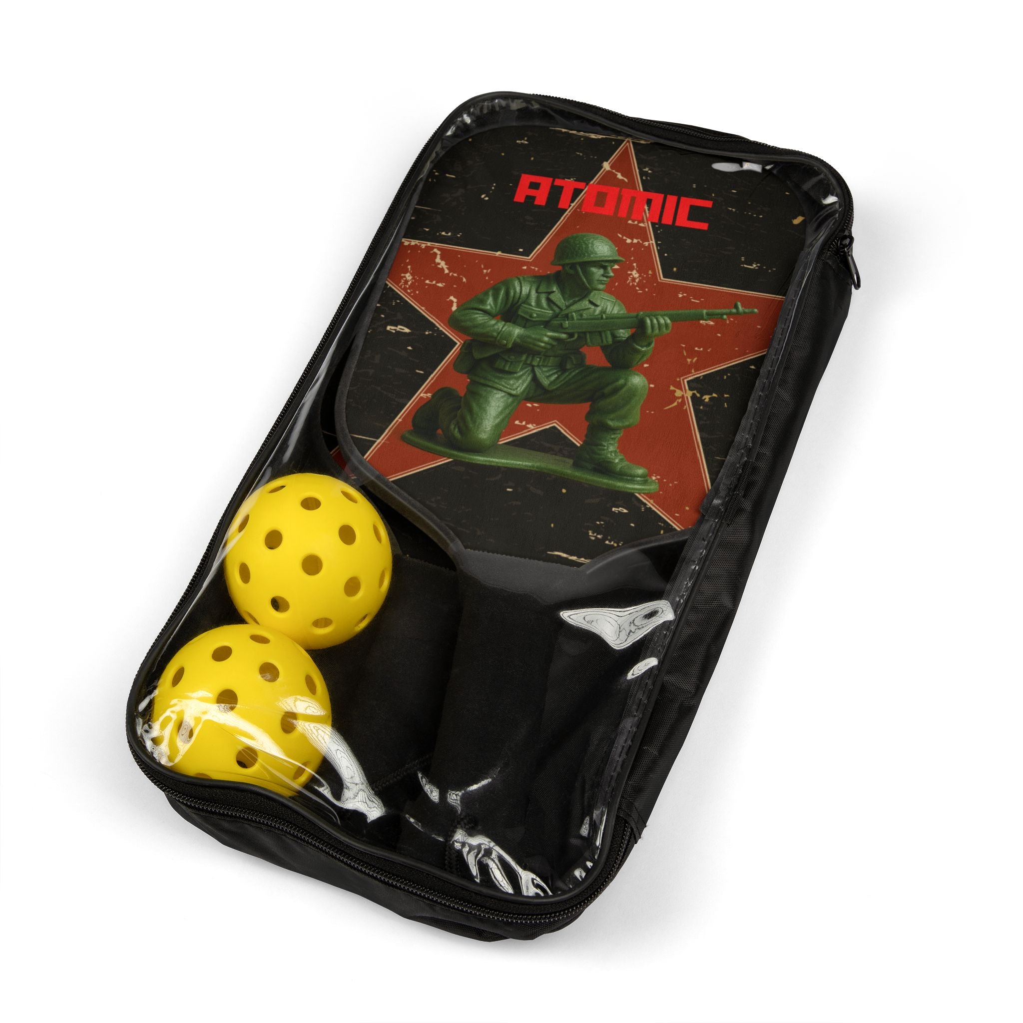 Atomic Pickleball Paddle Set, Fun Sports Gift, Outdoor Activity Kit, Pickleball Gear for Adults, Unique Sports Gifts, Birthday and Holiday